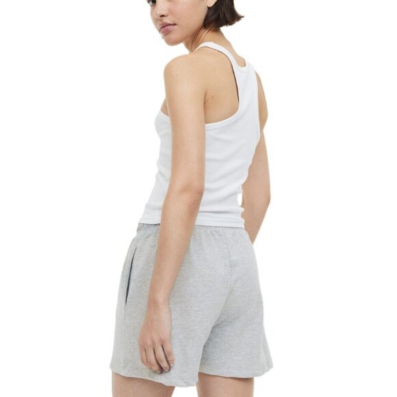 NWT - H&M Women’s Sweatshirt Shorts, Light Grey Marl - Size XL - Picture 5 of 14